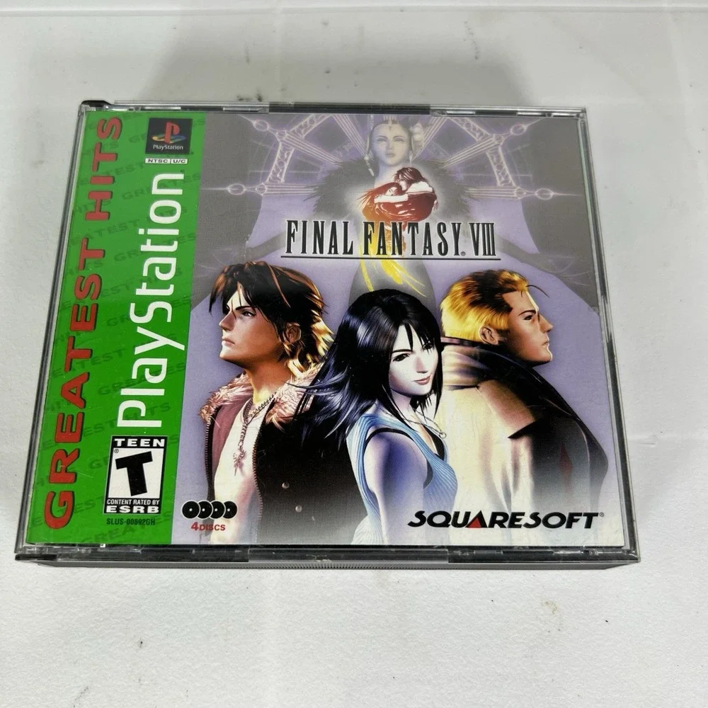 Final Fantasy VIII (PlayStation 1, 1999) Incomplete (missing Disc 1&2)